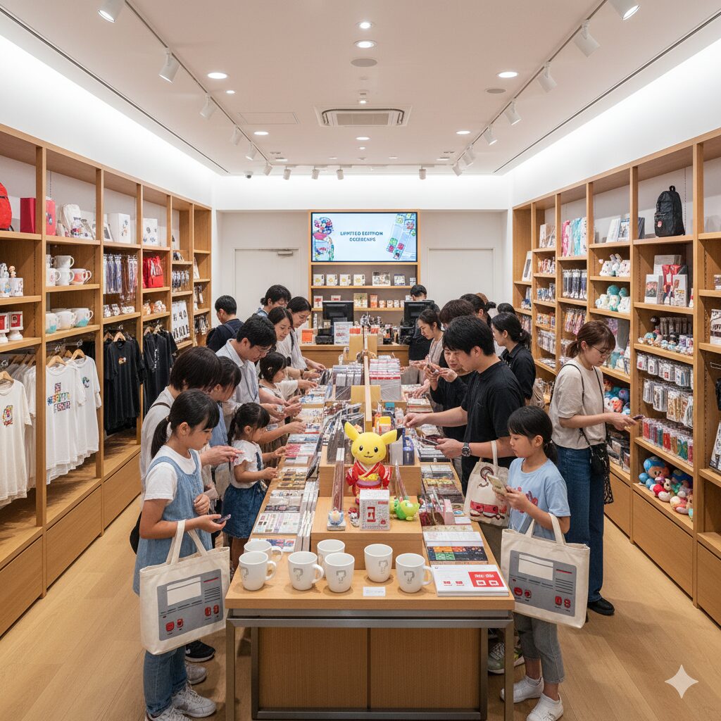 ニンテンドーミュージアムのショップに並ぶ、おしゃれな限定オリジナルグッズ