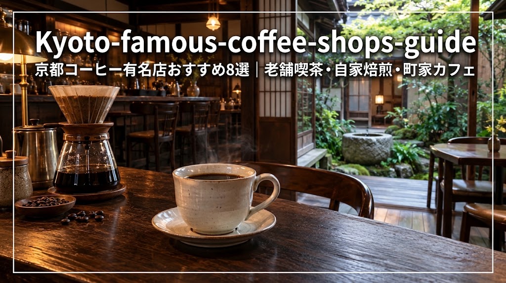 京町家の坪庭と落ち着いた喫茶空間で楽しむ京都のコーヒー