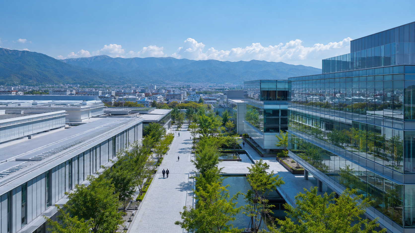 京都発の世界企業・京セラをイメージした研究開発キャンパス