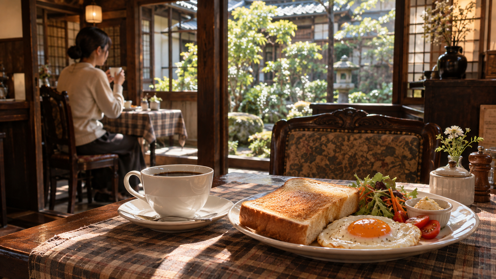 京都の町家風老舗喫茶で味わうコーヒーとモーニング