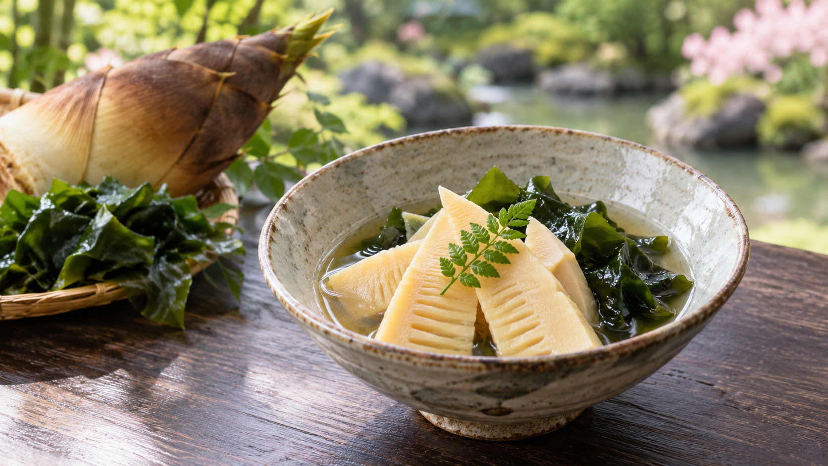 筍とわかめをだしで炊いた京都の出会いもん若竹煮