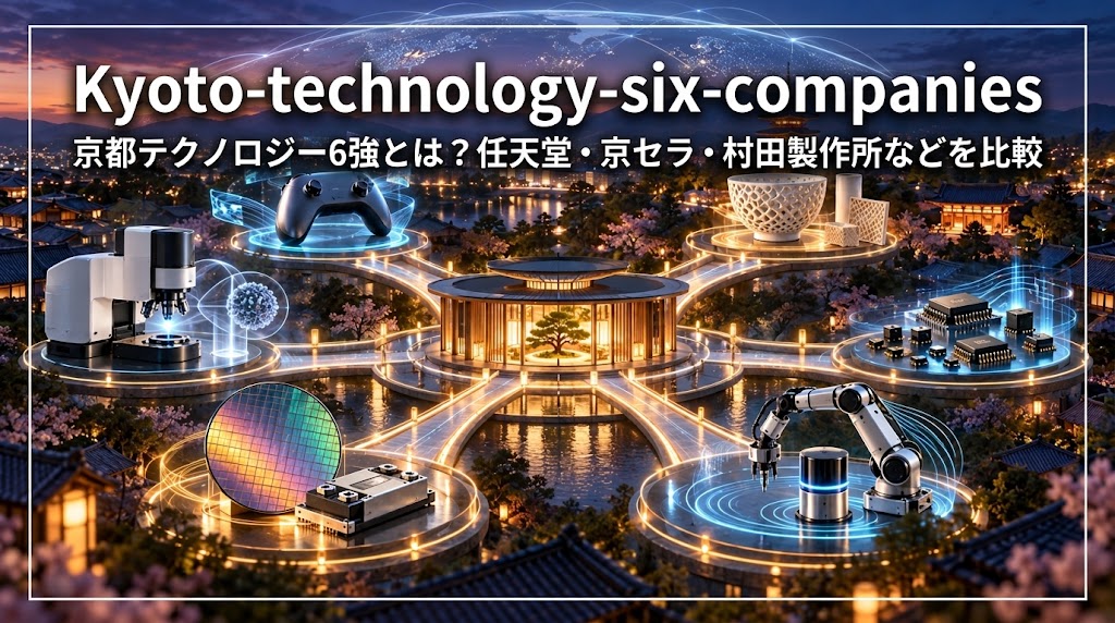 京都テクノロジー6強を象徴するゲーム・電子部品・半導体・分析計測技術