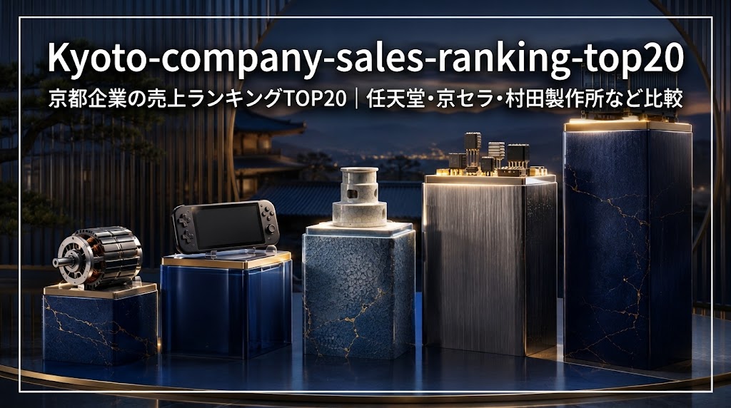 京都企業の売上ランキングを象徴するモーターや電子部品などの産業