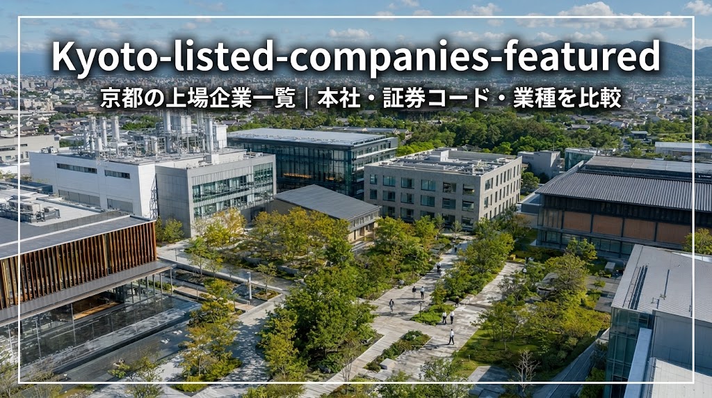 伝統的な町並みと近代的な企業街区が広がる京都の上場企業