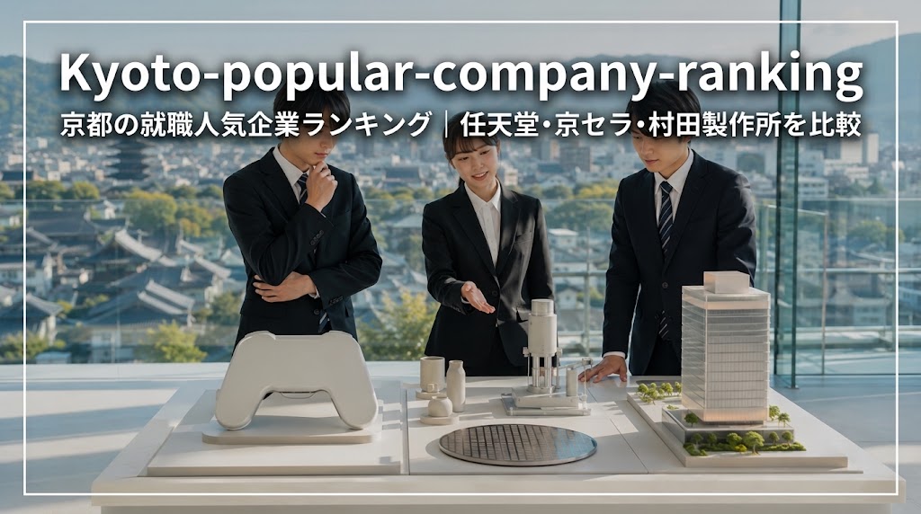 京都の就職人気企業を比較する日本人就活生