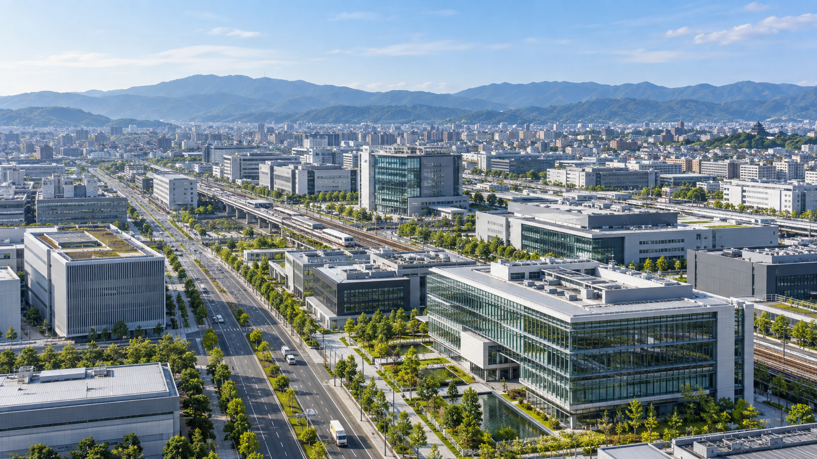 京都市南部に広がる本社・研究開発拠点と企業エリア