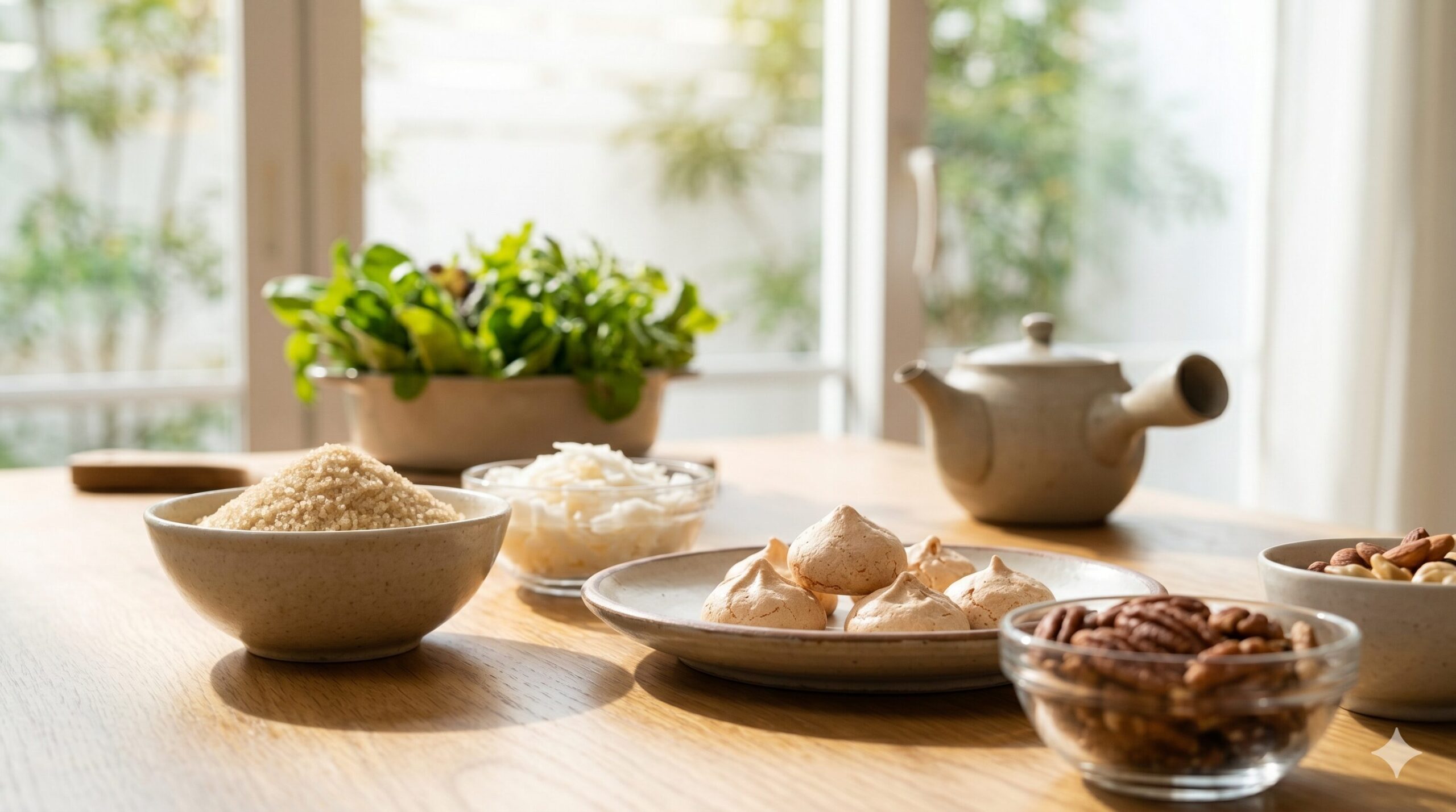 低GIの和菓子を作るイメージ。