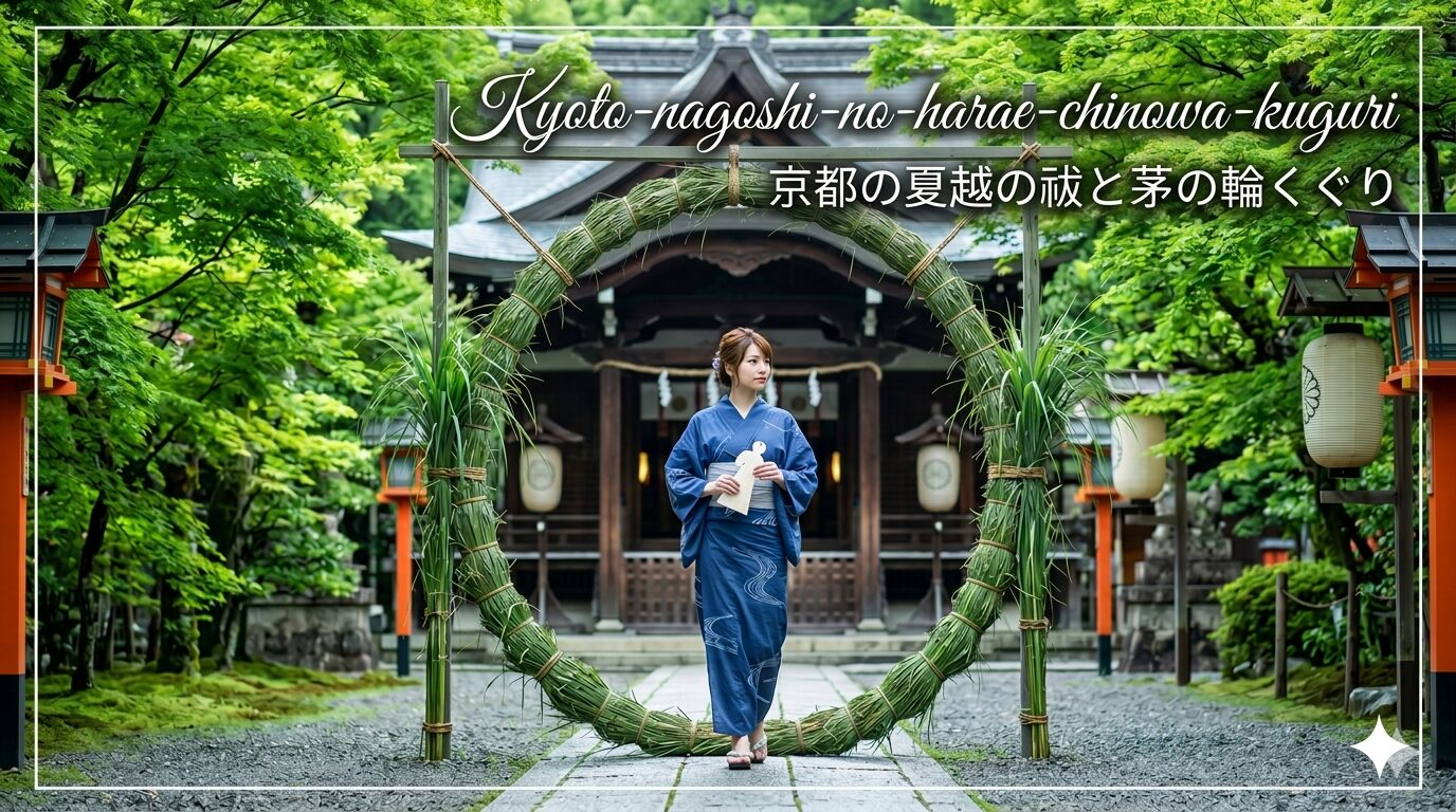 京都の夏越の祓と茅の輪くぐり