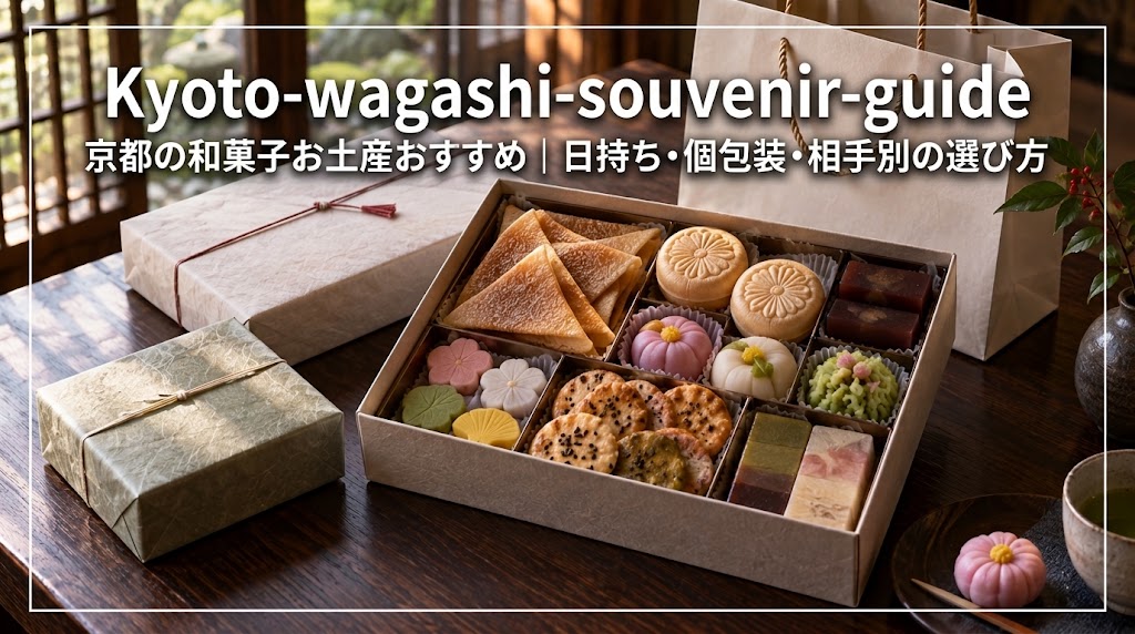 京都の和菓子土産を種類豊富に詰め合わせた贈答箱