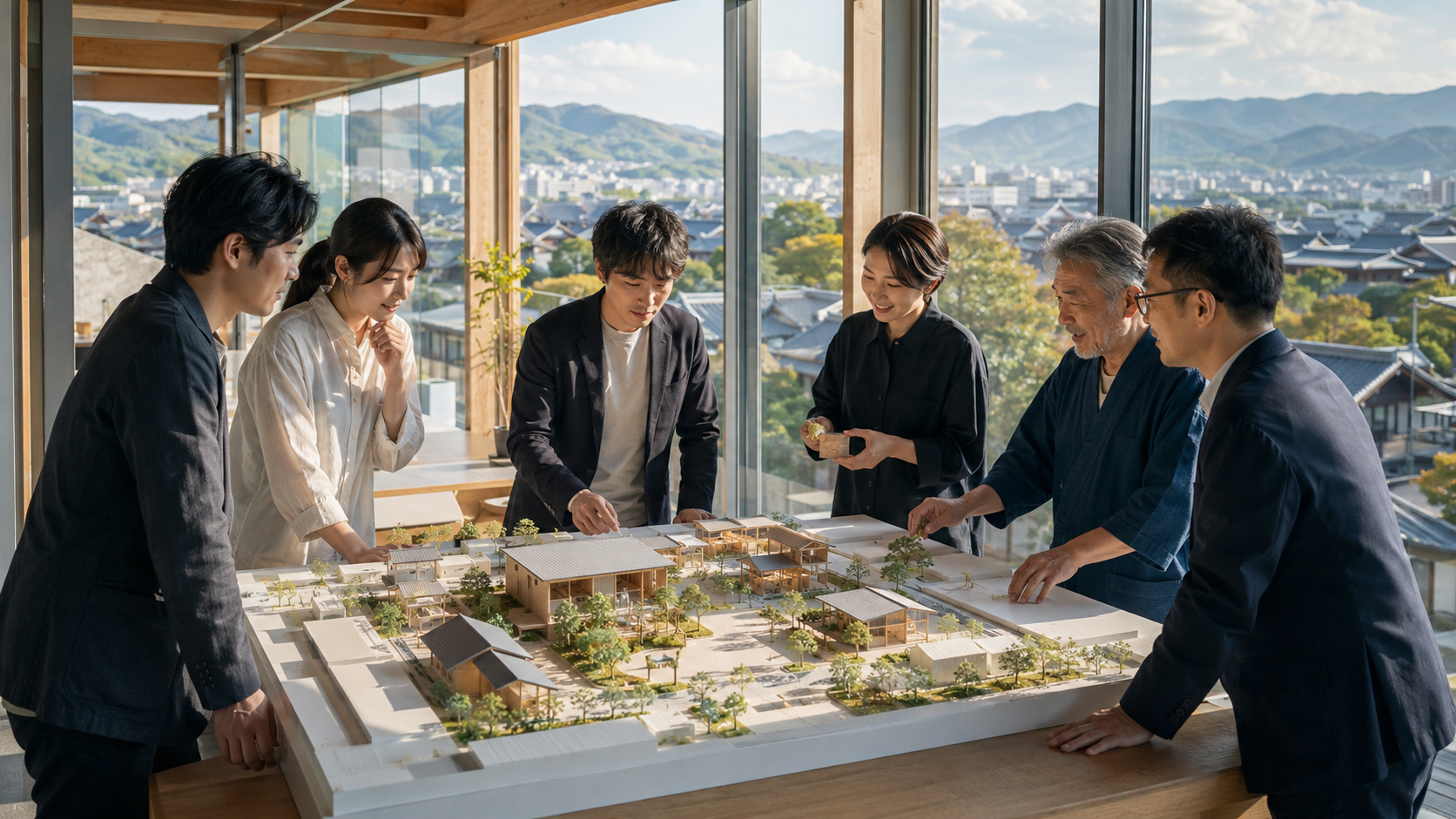 京都フィナンシャルグループが企業や地域と進める地域みらい共創のイメージ