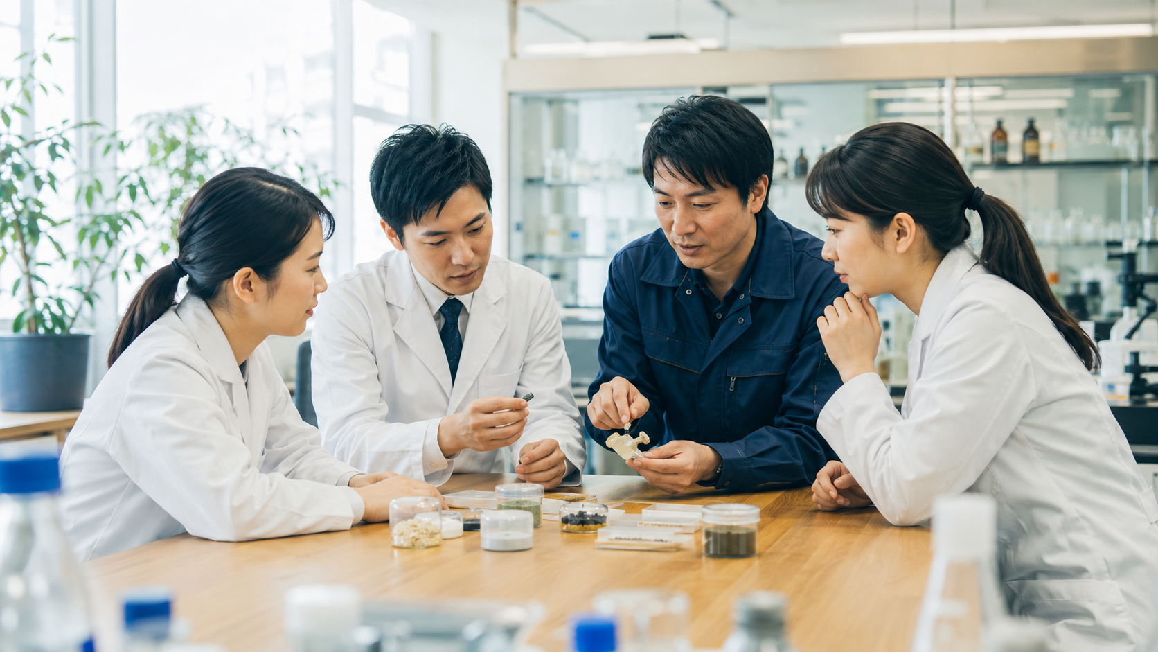 顧客と日本人研究者が化学材料を共同開発する三洋化成工業の顧客密着
