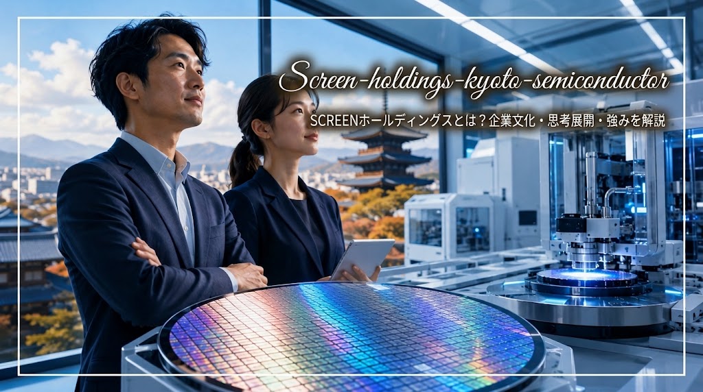京都発のSCREENホールディングスと半導体ウエハー・先端製造技術のイメージ