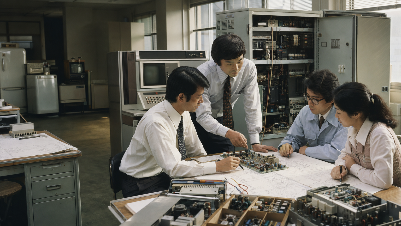 1971年に家電中心からコンピューターと技術商社へ転換したたけびし